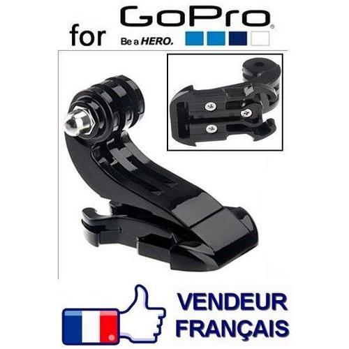 Fixation verticale / crochet attache clip rapide J hook pour caméra GoPro / APN / camescope, etc... 