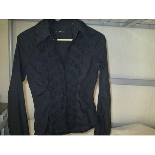 Chemise Noire Sisley Taille S 