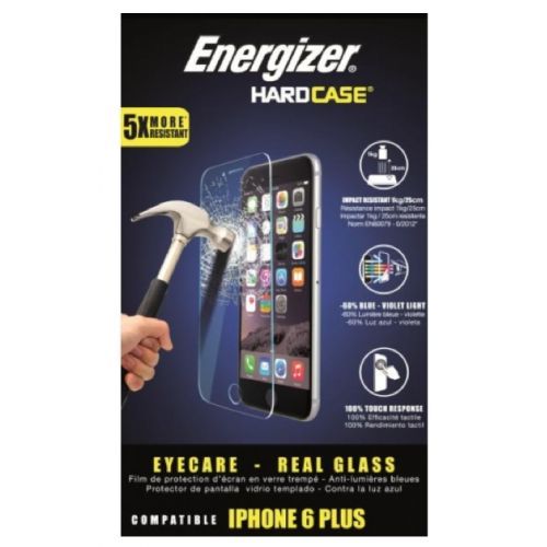Energizer Écran De Protection En Verre 0.4mm Ultra Clear Pour Apple Iphone 6 Plus   6s Plus