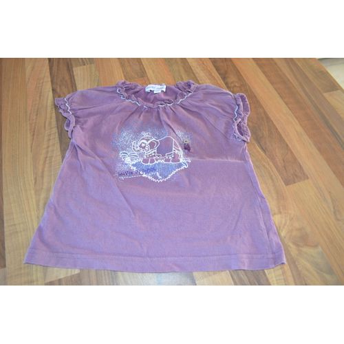 T-Shirt Fille Mini Adélie 12 Mois Mc