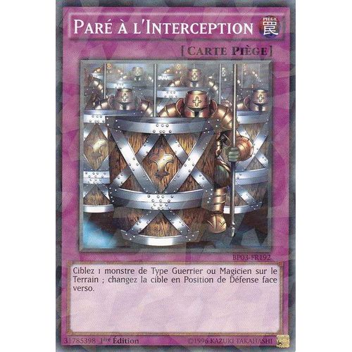 Yu-Gi-Oh! - Bp03-Fr192 Paré À L'interception - Shatterfoil Rare
