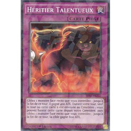 Yu-Gi-Oh! - Bp03-Fr214 Héritier Talentueux - Shatterfoil Rare