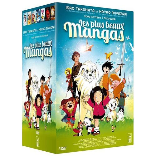 Les Plus Beaux Mangas : Le Serpent Blanc + Les Joyeux Pirates De L'île Au Trésor + Le Chat Botté + Horus, Prince Du Soleil + Kié, La Petite Peste + Phénix, L'oiseau De Feu + Léo, Roi De La Jungle - Pack