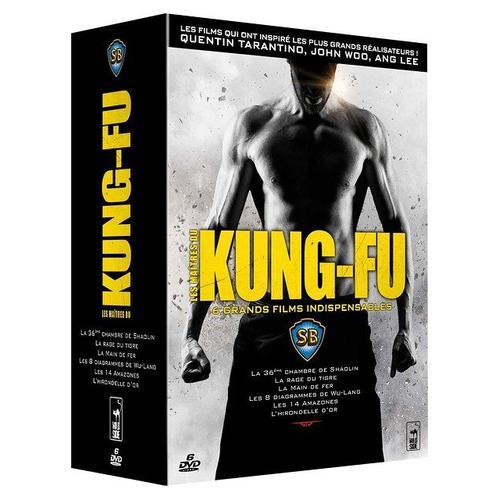 Les Maîtres Du Kung-Fu, 6 Grands Films Indispensables : La 36ème Chambre De Shaolin + La Rage Du Tigre + La Main De Fer + Les 8 Diagrammes De Wu-Lang + Les 14 Amazones + L'hirondelle D'or - Pack