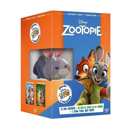 Zootopie + Le Livre De La Jungle - + 1 Peluche Tsum Tsum De Judy Hopps