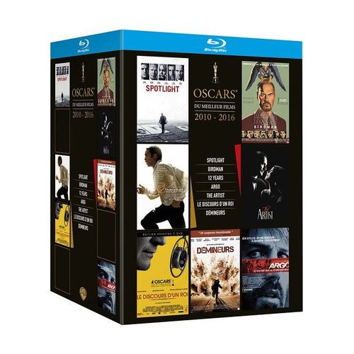 Oscars Du Meilleur Film 2010 - 2016 : Spotlight + Birdman + 12 Years A Slave + Argo + The Artist + Le Discours D'un Roi + Démineurs - Pack - Blu-Ray