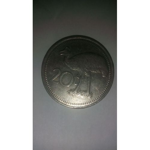 Monnaie Papouasie Nouvelle Guinée 20 Toea 1975