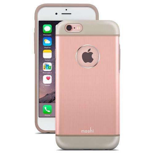 Coque Moshi Iglaze Armour Iphone 6s Plus Aluminium Rose Avec Entourage Gel