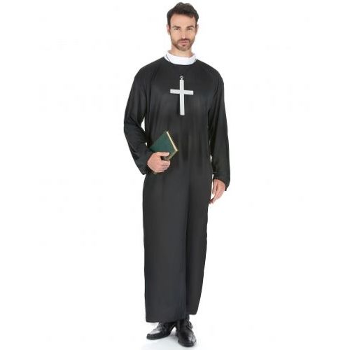 Déguisement Prêtre Homme, Taille Small