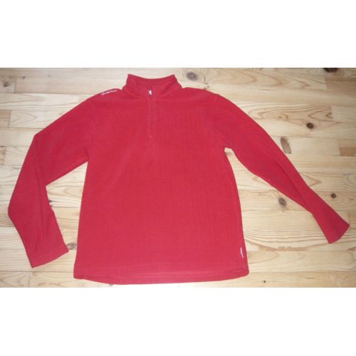 Sweat Quechua Maille Polaire 14 Ans Rouge