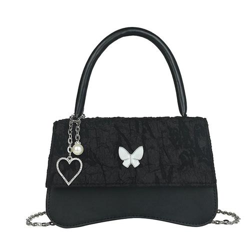 Nouveau Fille coeur chaîne sac de messager papillon amour épaule sac de messager femme