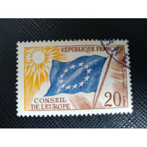Timbre France Y T S 18 Drapeau De L'union Européenne 1958 ( 040408 )