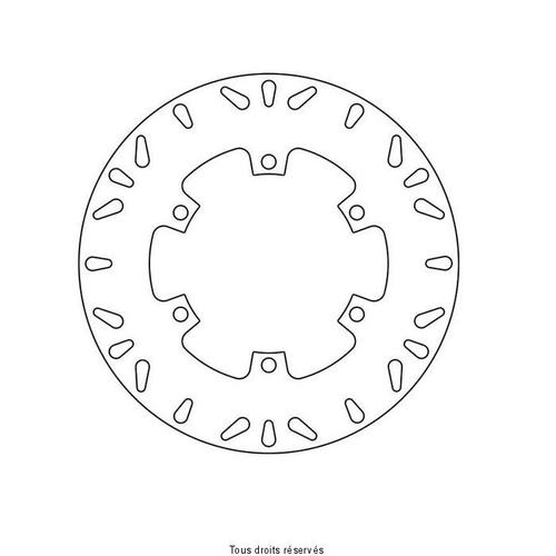 Kit Brake - Disque Frein Kawasaki Ø280x150x130 Nbtrou6xø10,5