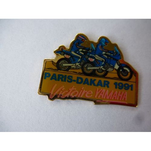 Pins Paris Dakar 1991 Moto Vainqueur Yamaha