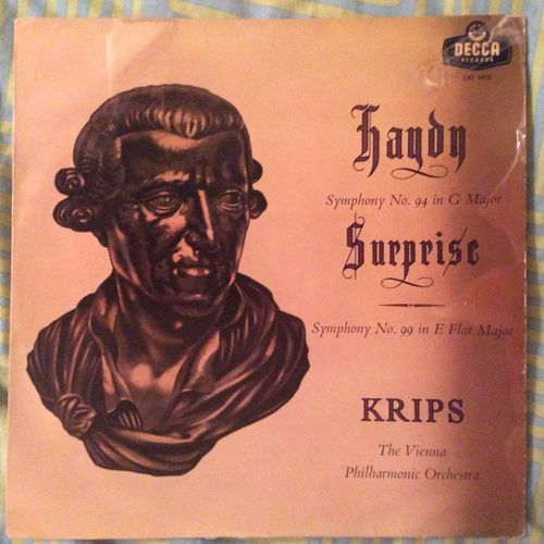 Haydn, Symphonies N° 94 In G Major Surprise Et N° 99 In E Flat Major, Conducting The Vienna Philarmonic Orchestra Josef Krips