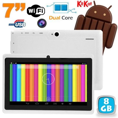 Tablette Tactile Android 4.4 Kitkat 7 Pouces Dual Core 8Go Dual Cam Flash Blanc - YONIS