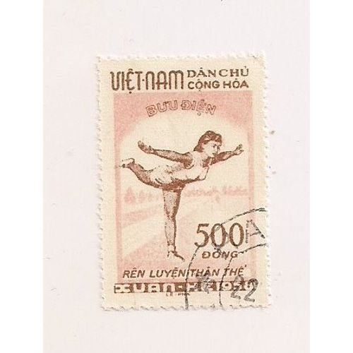 Vietnam - 1  Timbre Oblitéré. Pour La "Culture Physique"- Faciale 500