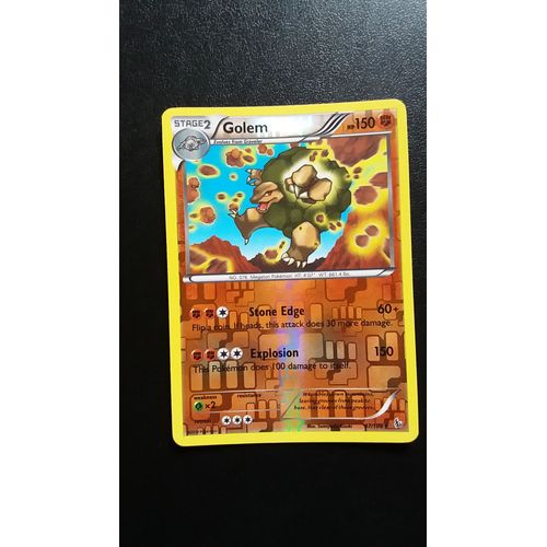 Carte Pokémon 47/106 Grolem 150 Pv - Reverse Rare Série Xy Étincelles Neuf Fr