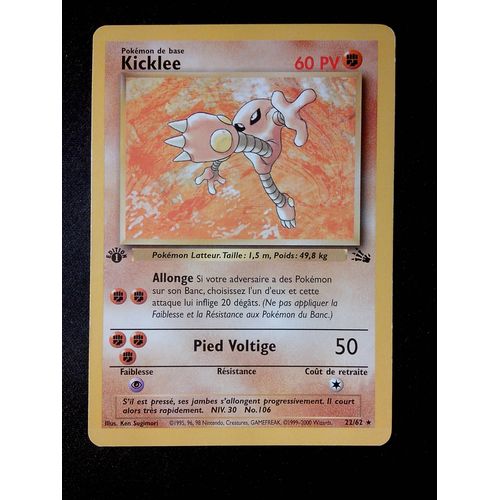 Kicklee 22/62 Set Fossile 1ère Édition Fr