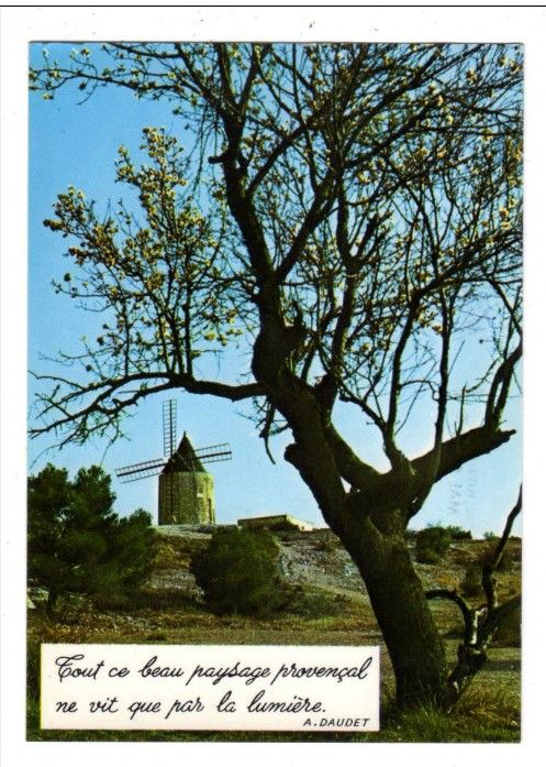 Carte Postale Fontvieille Moulin Daudet Citation Daudet Provence Rakuten