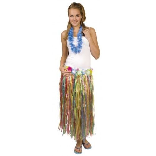 Jupe Longue Multicolore Hawaï Femme, Taille Unique