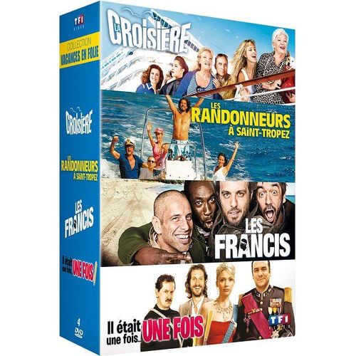 Collection Vacances En Folie : La Croisière + Les Randonneurs À Saint-Tropez + Les Francis + Il Était Une Fois... Une Fois - Pack