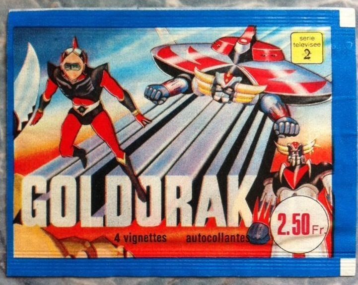 1 Pochette D'image Neuve De Stickers Goldorak (Mazinger) Éditions Manneken Série Tv A2 70's Comme Panini Ou Americana