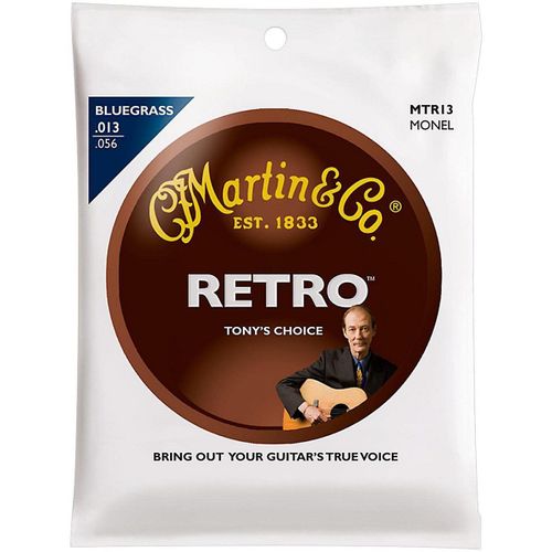 Martin Retro Mtr13 Tony Rice Bluegrass Cordes Guitare Folk 13-56