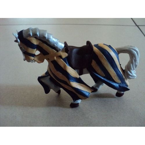 Figurine Cheval Papo Drapé Bleu Et Jaune: 2000