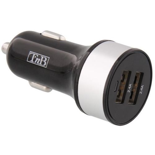T'nb Acgpcar48 Chargeur Allume-Cigare Double Usb 2.4 A Noir