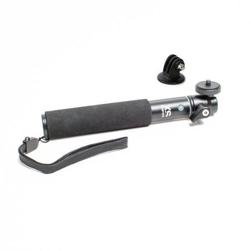 XSories - U-SHOT - Perche télescopique 18 a 49 cm pour GoPro. appareil photo ou camera - Aluminium inoxydable - Grise