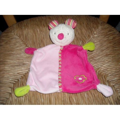 Doudou Plat Souris Rose Baby Club C&a
