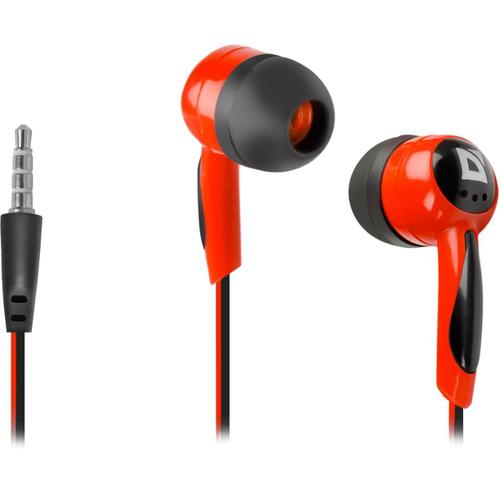 Defender In-Ear Écouteurs Basic 604 Noir + Rouge