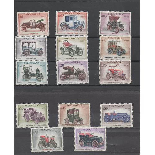 Monaco Timbres Voitures Anciennes 1961