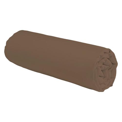 Le Roi Du Matelas - Drap-Housse Coton Taupe Bonnet 25 - 70x200 Cm - 100% Coton