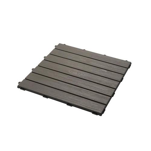 SMOBY - SET DE 6 DALLES - PLANCHER DE MAISON - 45X45CM - EFFET TEXTURÉ BOIS - ANTI-UV - PLAQTIQUE 100% RECYCLÉ ET RECYCLABLE