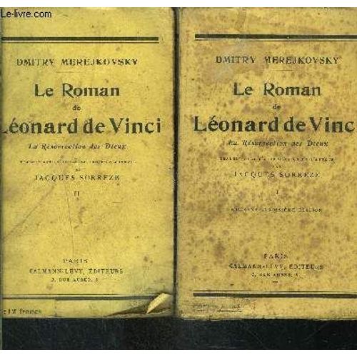 Le Roman De Leonard De Vinci- 2 Tomes En 2 Volumes- La Resurrection Des Dieux