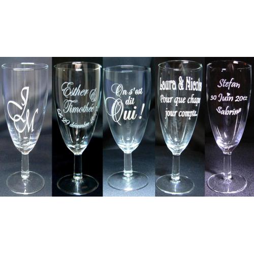 Gravure Sur Verre Anniversaire Bapteme Mariage Rakuten