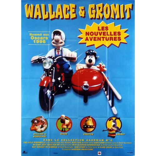 Wallace & /Et Gromit Les Nouvelles Aventures - Véritable Affiche De Cinéma Pliée - Format 120x160 Cm - De Nick Park , Peter Lord , David Sproxton , Boris Kossmehl , Sam Fell - 1996
