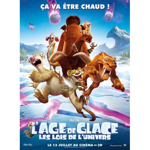 L'âge De Glace 5 /Cinq : Les Lois De L'univers - Véritable Affiche De Cinéma Pliée - Format 40x60 Cm -De Mike Thurmeier, Galen T. Chu Avec Ray Romano, Simon Pegg, John Leguizamo, Jennifer Lopez - 2016