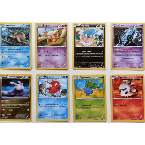 Lot De 8 Cartes Pokemon Xy7 Communes