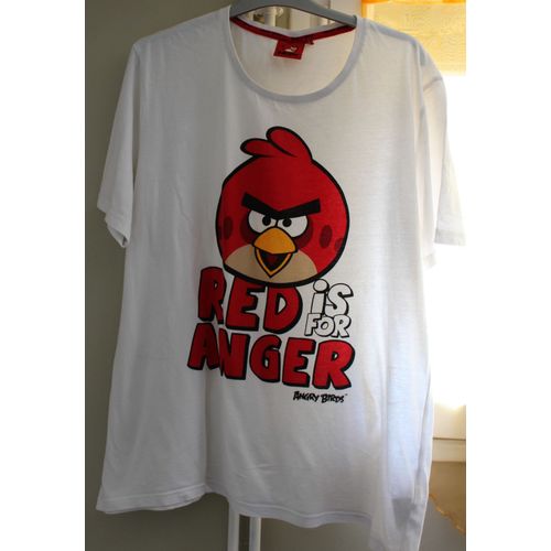 T-Shirt Kiabi Angry Birds Coton Xl Blanc