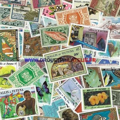 Wallis & Futuna 25 Timbres Differents Obliteres