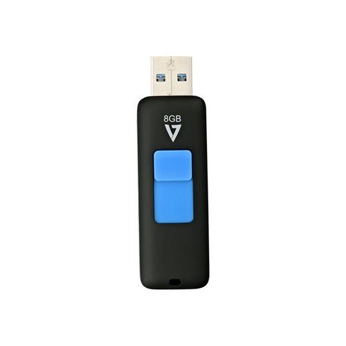 V7 VF3GAR-3E - Clé USB - 8 Go - USB 3.0 - noir
