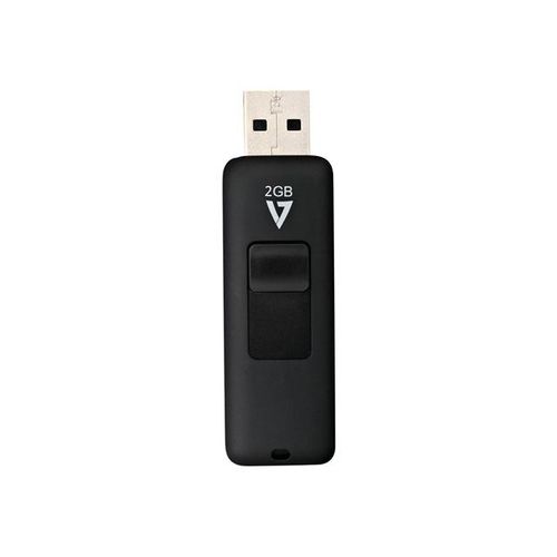 V7 VF22GAR-3E - Clé USB - 2 Go - USB 2.0 - noir