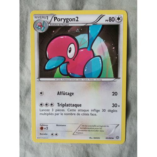 Porygon 2 80 Pv - Peu Commune - Pokémon (Origines Antiques N°65/98)