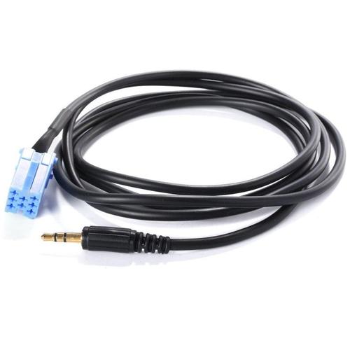 Cable auxiliaire aux mini iso autoradio jack blaupunkt grundig becker 8 pin audi - skyexpert