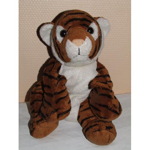 Doudou Malin Lilou la loutre Doudou marron blanc 30 cm