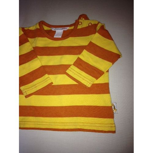 Lot De 2 T-Shirt Manches Longues Rayés - Taille 6 Mois