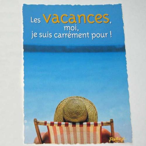 Carte Postale Humour Plage Mer Vacances Carrement Pour 11x15cm Rakuten